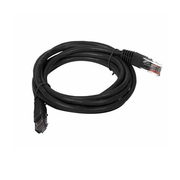 Cabo de Rede Cat6 com RJ45, 1,5m, Preto, Patch-cord