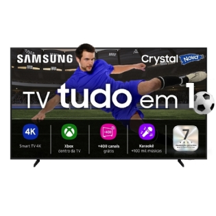 Smart TV 55" Samsung Crystal 4K UHD U8100F 2025, Processador Crystal 4K, HDR 10+, 4K Upscaling, Sistema Operacional Tizen, Samsung TV Plus e Gaming Hub, UN55U8100FGXZD