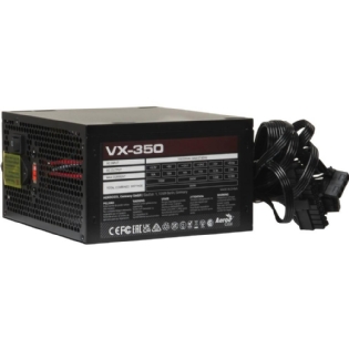Fonte PC 350W Aerocool VX-350 Stealth, Bivolt chaveada
