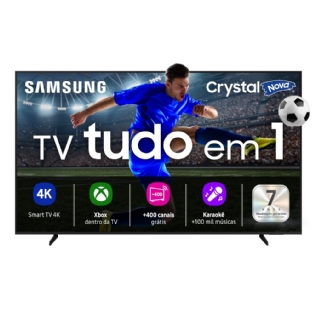 Smart TV 65" Samsung Crystal 4K UHD U8600F 2025, Processador Crystal 4K, HDR 10+, 4K Upscaling, Sistema Operacional Tizen, Samsung TV Plus e Gaming Hub, UN65U8600FGXZD
