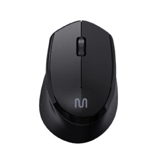 Mouse sem Fio Emborrachado MO402, Clique Silencioso, Preto , MULTI