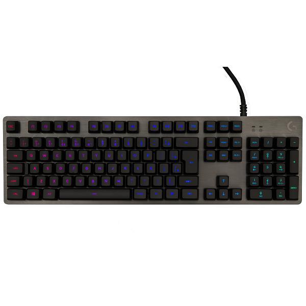 Teclado gamer G512 CARBON Mecânico RGB padrão ABNT2 Switch GX Brown 920-009400 , LOGITECH G