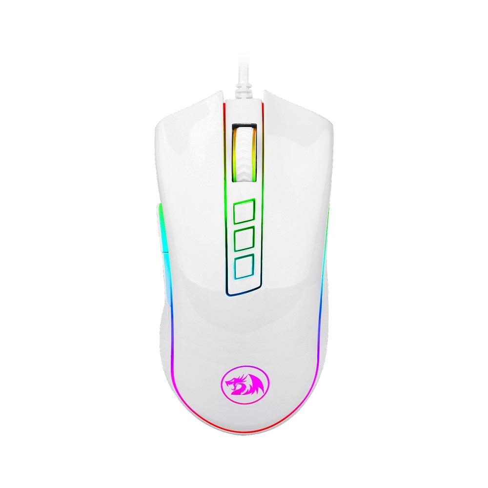 Mouse Gamer Cobra 10.000DPI, Branco, M711W, REDRAGON
