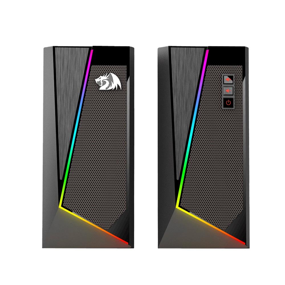 Caixa de Som Gamer 5W RMS Anvil, RGB, Conexão 3.5mm, GS520, REDRAGON