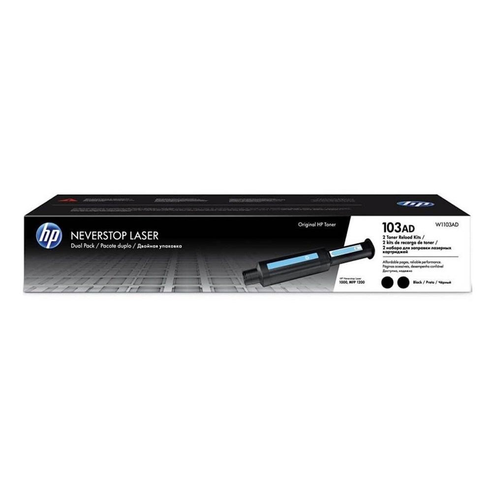 Kit Recarga Toner Neverstop 103AE Duplo, W1103AE, HP