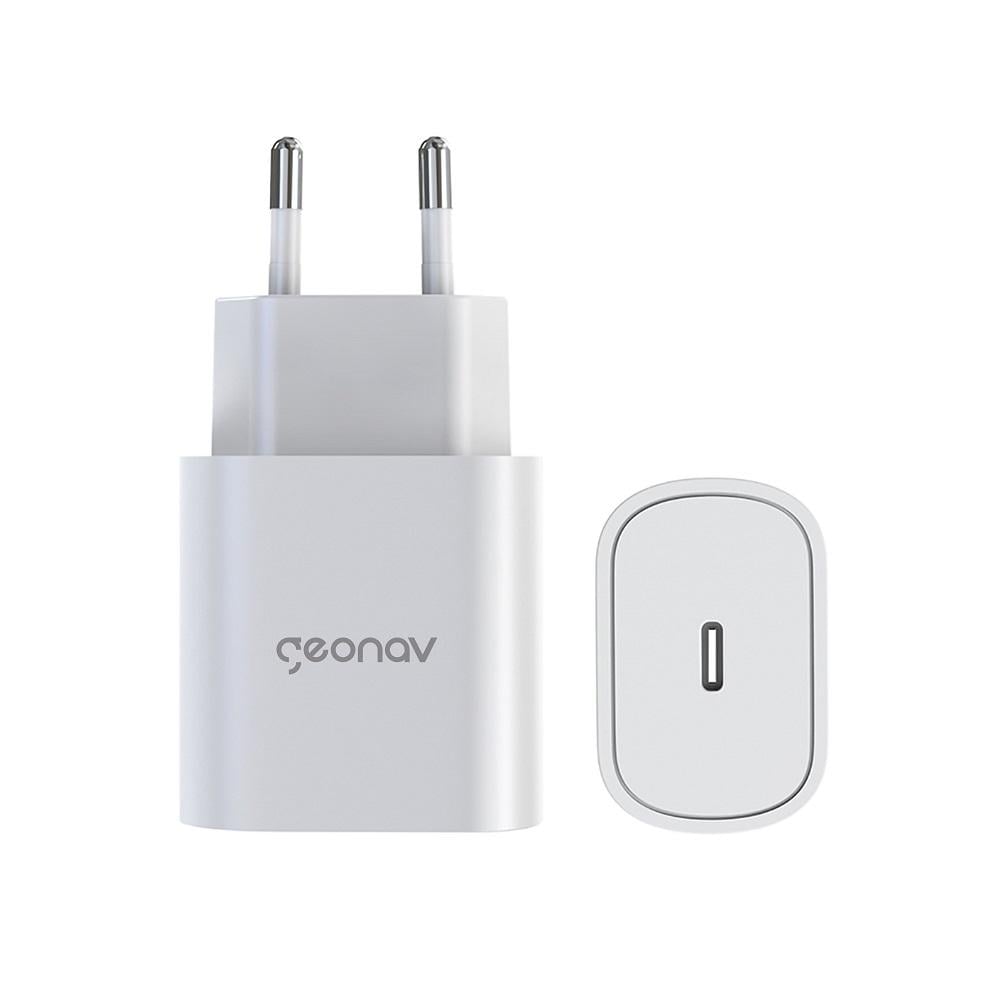 Carregador USB-C Tomada 25W, Branco, CH25PDWT, GEONAV