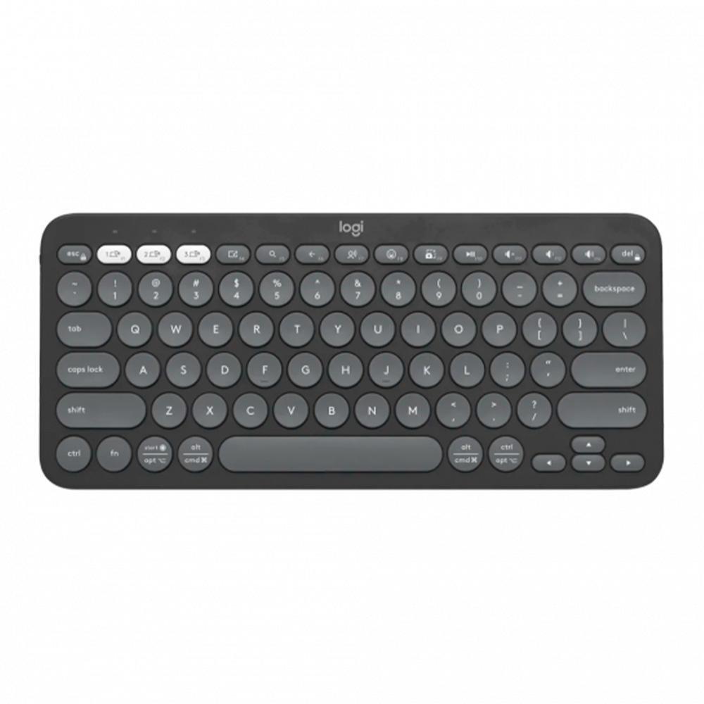 Teclado Bluetooth Pebble Keys 2 K380s, Multi-dispositivo, Grafite, Padrão US, 920-011789, LOGITECH
