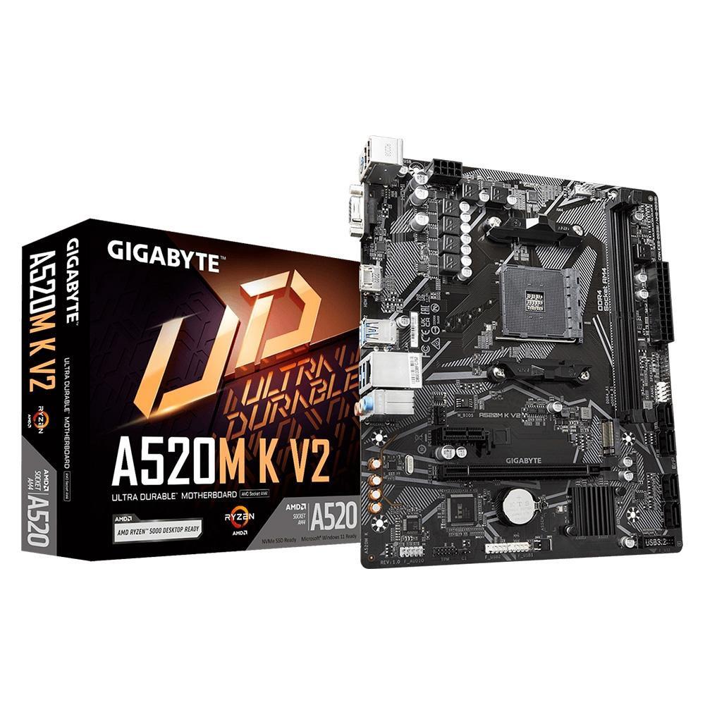 Placa Mãe AM4 Gigabyte A520M K V2
