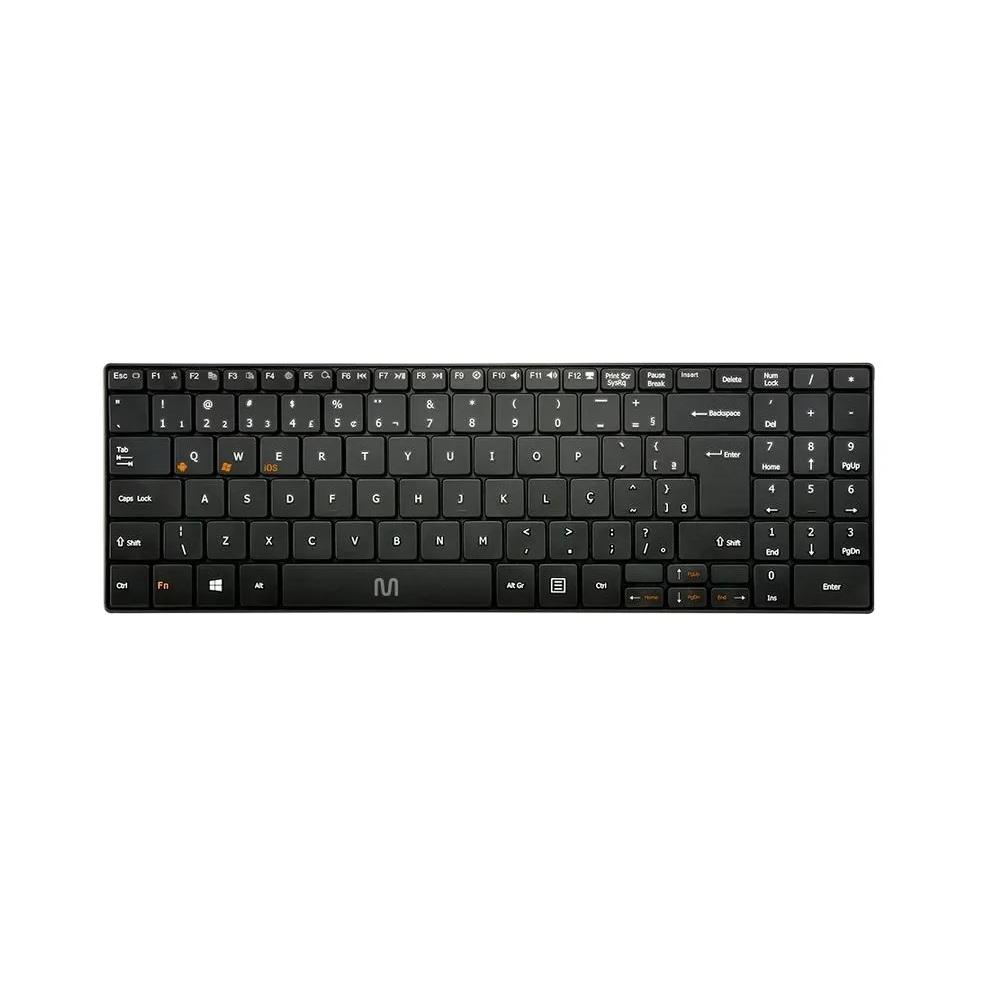 Teclado sem Fio TS300 Bluetooth Compacto TC220 Preto, ABNT2, MULTI