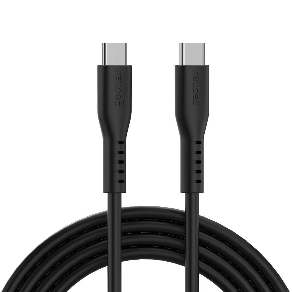 Cabo USB-C para USB-C, 1,5m, ESC06SBK, Preto, GEONAV