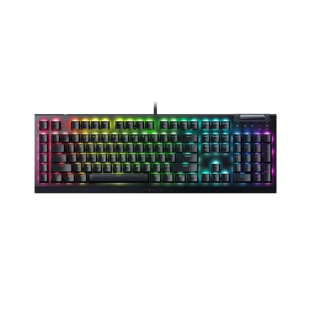 Teclado Gamer BlackWidow V4 X, Padrão US, Switch Green, Preto, RAZER