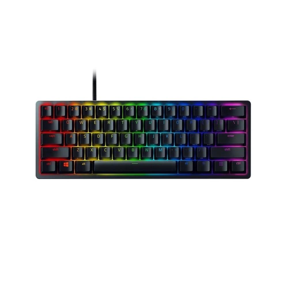 Teclado Gamer Huntsman Mini - 60%, Padrão US, Switch Purple, Preto, RAZER