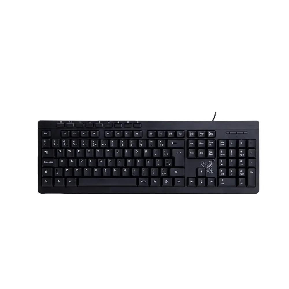 Teclado USB Multimídia Preto SK-2030 ABNT2, MAXPRINT