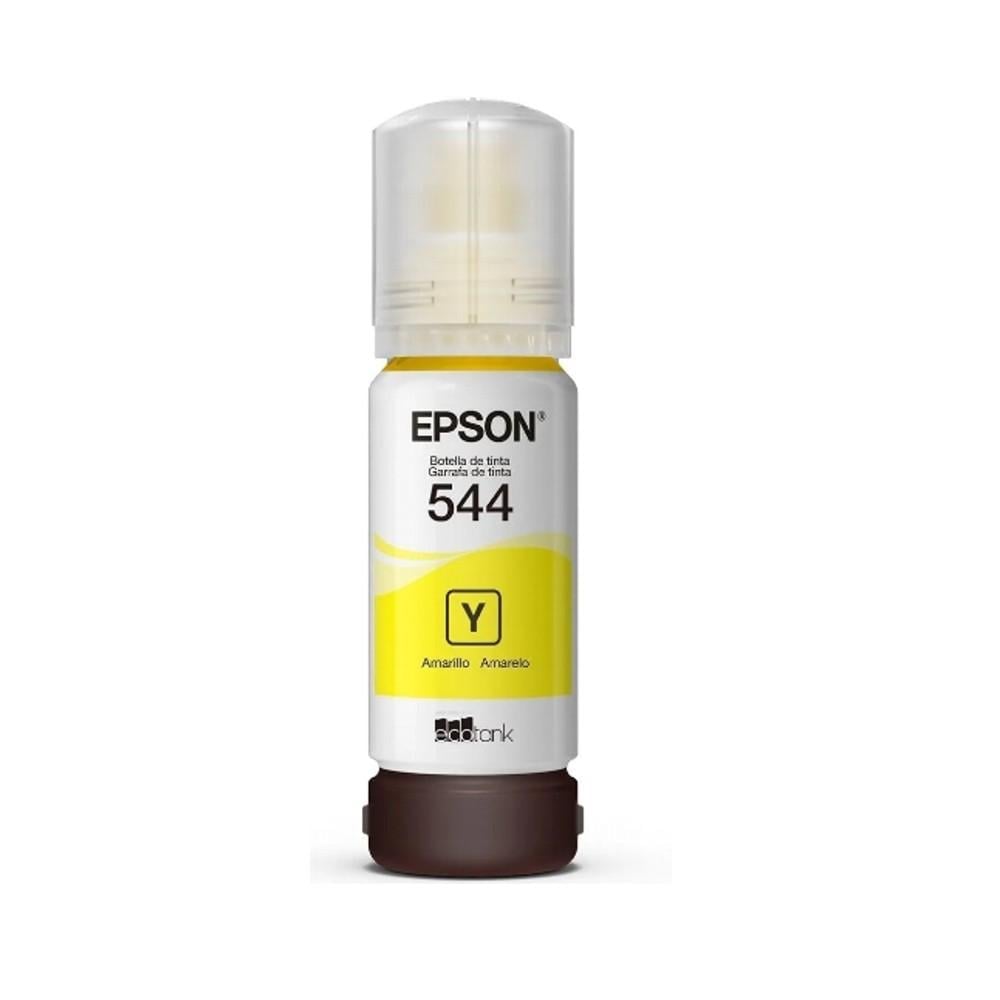 Refil de tinta EPSON T544422 amarelo L3110/L3210/L3150/L3250/L5190/L5290</br>