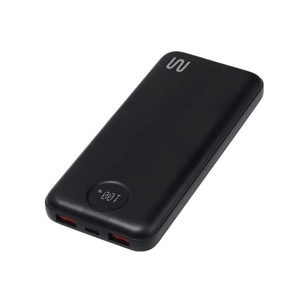 Carregador USB Portátil 10000mAh com Display LCD, Preto, CB175, MULTI