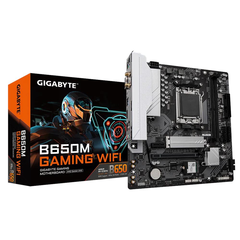 Placa Mae AM5 Gigabyte B650M Gaming Wifi, Conector M.2 PCIe 4.0 x4, LAN & de 2.5GbE & Wi-Fi 802.11ac