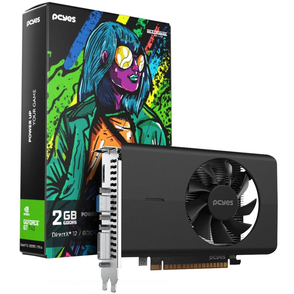 Placa de Video PCYES GeForce GT 740 Edge, 2GB GDDR5, 128 bits, PVGT740GB2PE