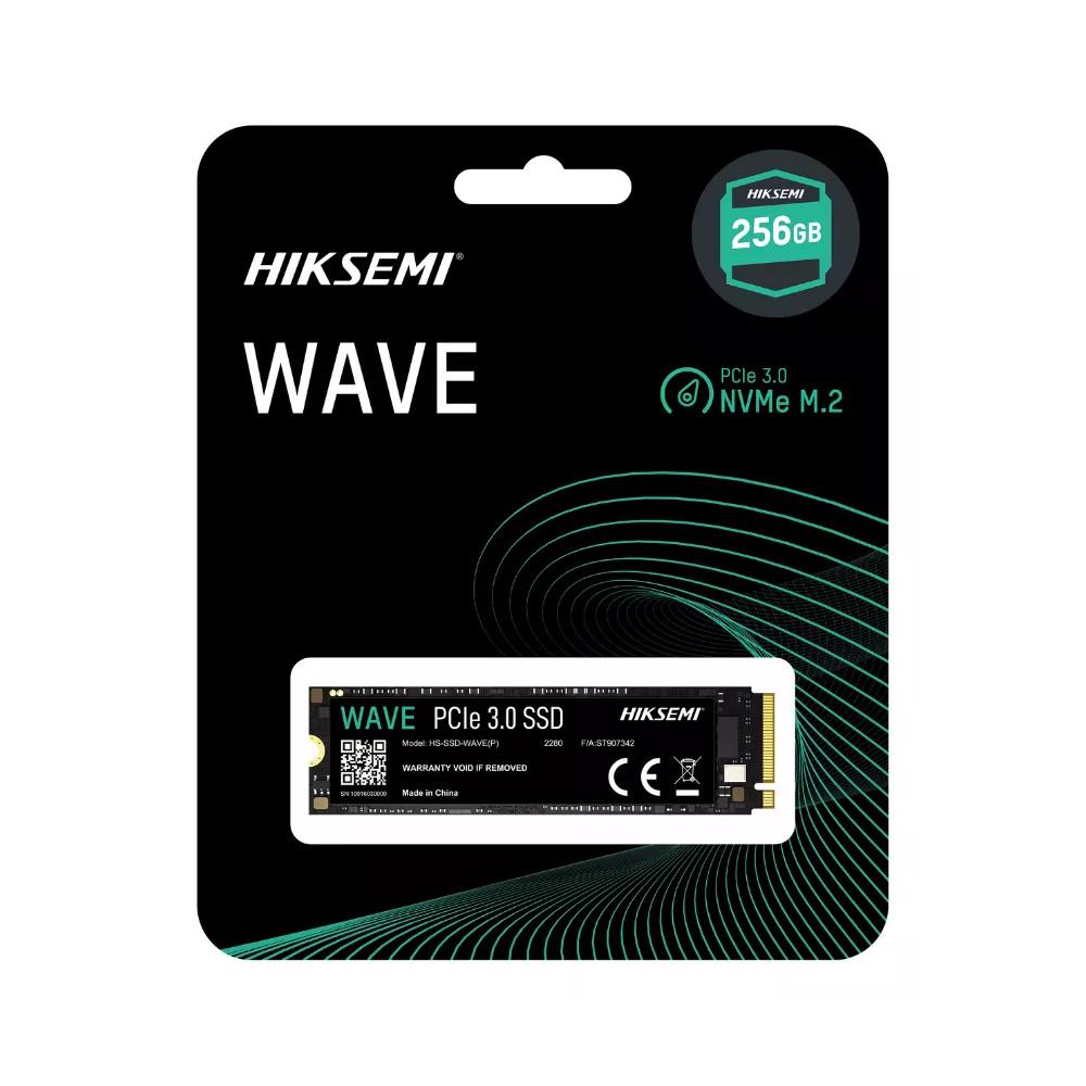 SSD 256GB M.2 2280 NVMe PCIe Hiksemi Wave, Leitura 2280 e Gravação 1800 MB/s, HS-SSD-WAVE(P) 256G