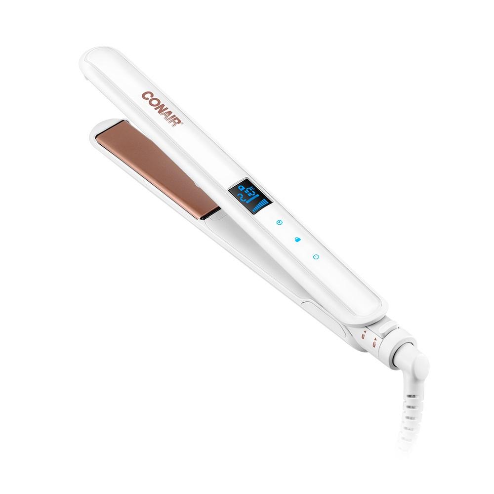 Prancha Modeladora Digital  Double Ceramic 50W, Bivolt, CS224DBR, Branco, CONAIR