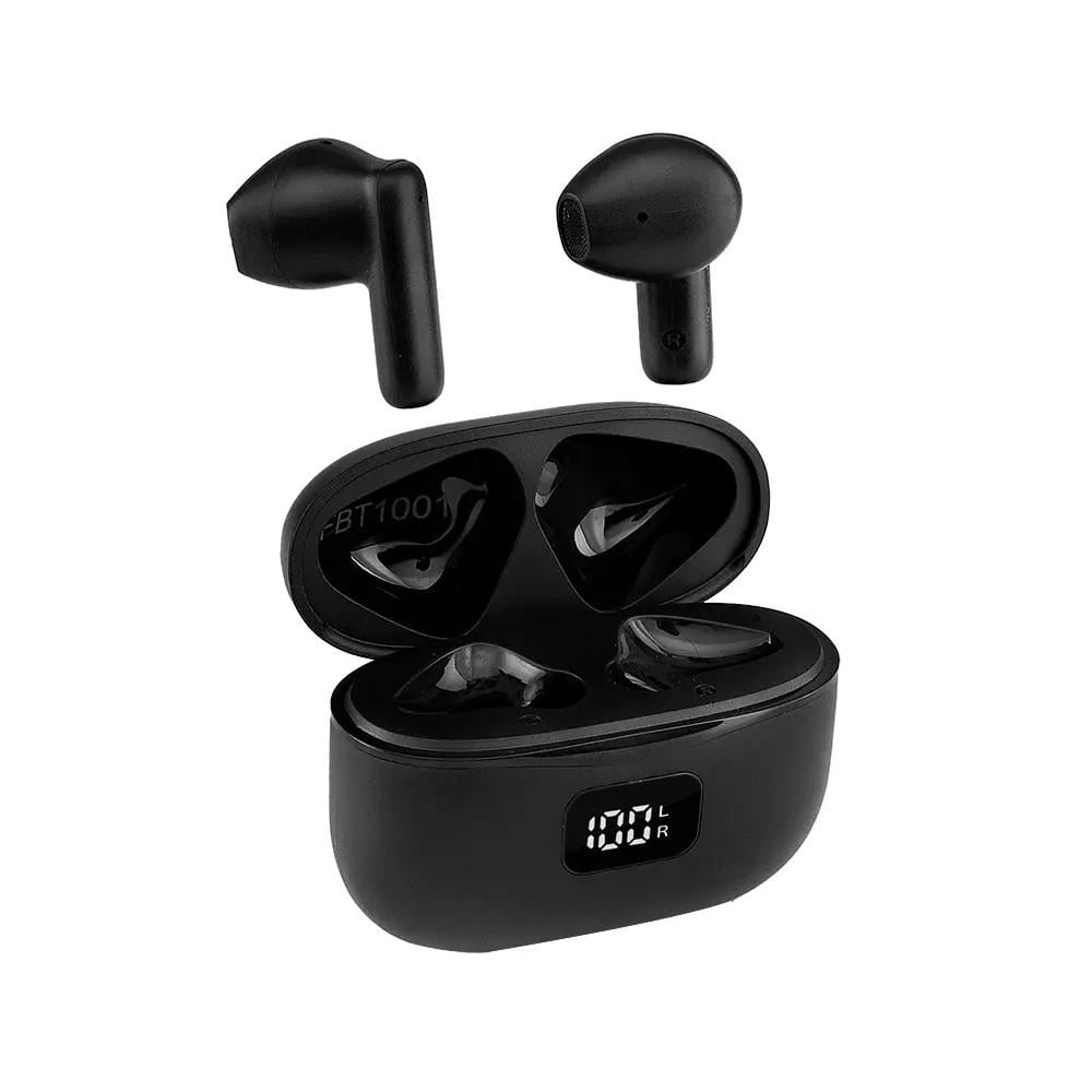 Fone Bluetooth TWS FBT1001 Preto, 65000004, MAXPRINT