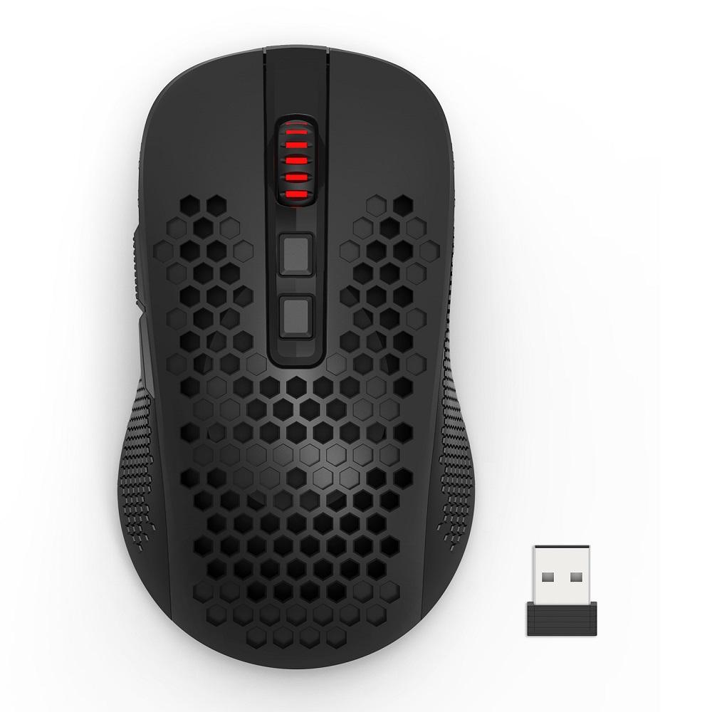Mouse Gamer sem Fio Hana M694-RGB Preto, 7200 dpi, REDRAGON