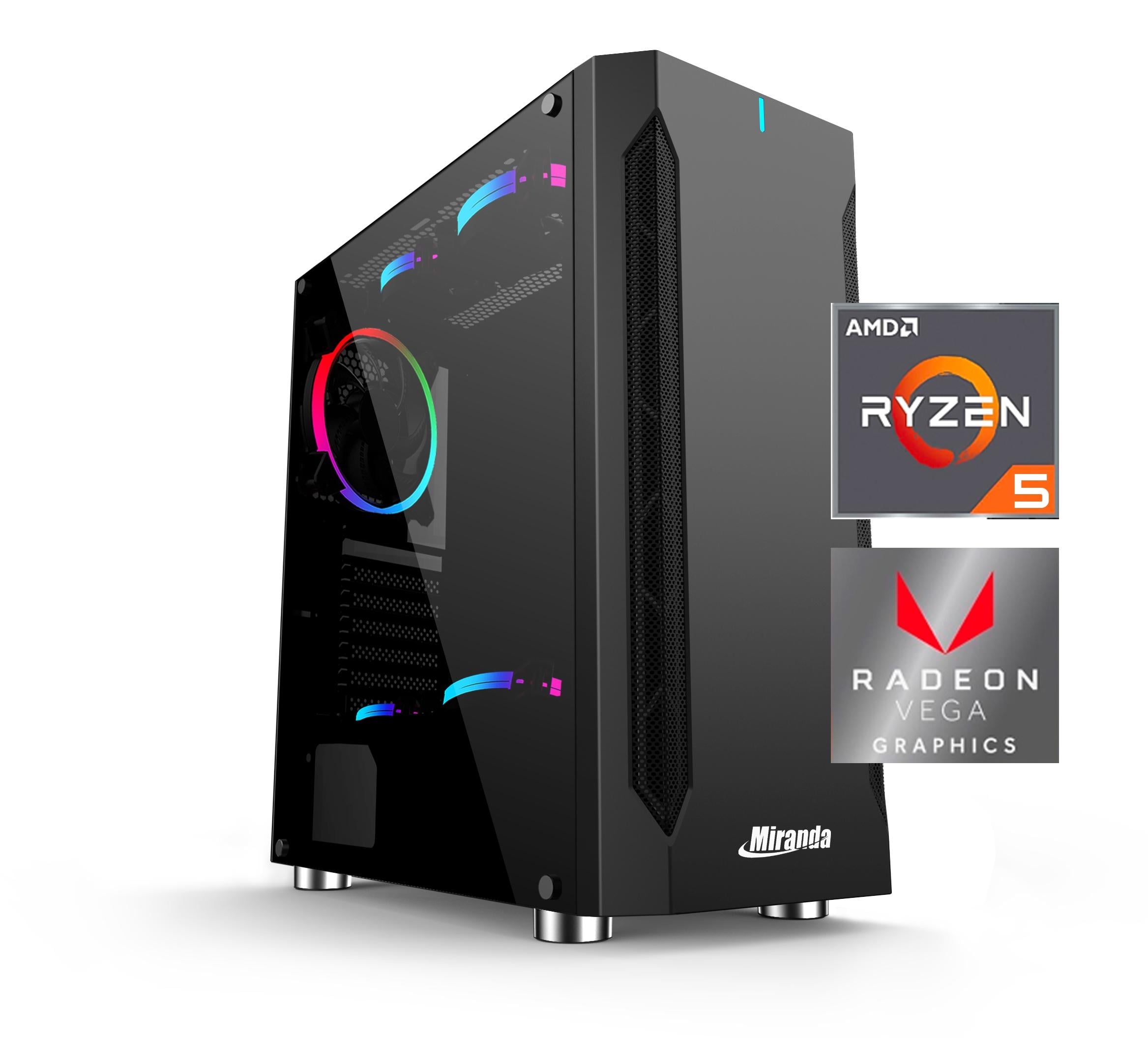 Computador Miranda Gamer Ryzen 5 5600GT, Memória 32GB DDR4, SSD 512GB NVMe, Fonte 500W 80 Plus, Preto, Linux, LOGIN