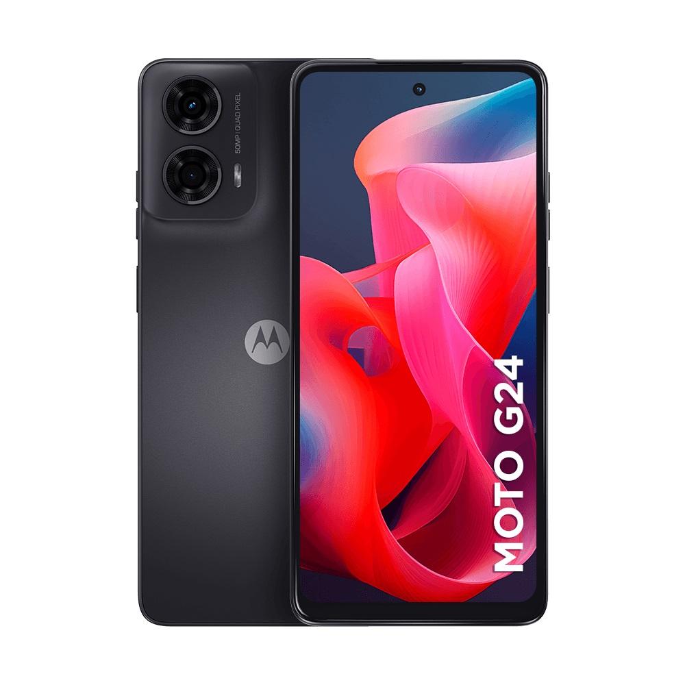 Smartphone Moto G24 4G, 256GB, Tela 6.6", Câmera Traseira 50MP + 2MP, Grafite, MOTOROLA