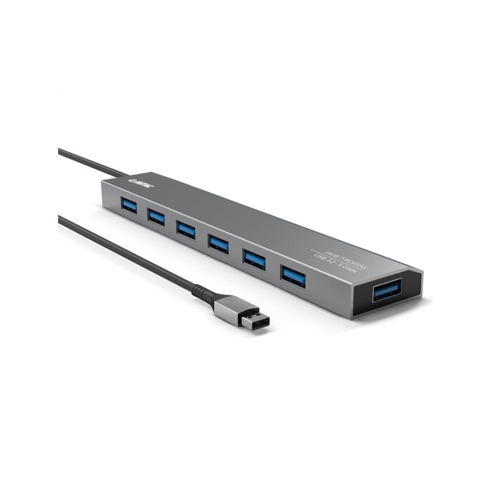 Hub 7 Portas USB 3.2, Linha Aluminium, 24129452, COMTAC