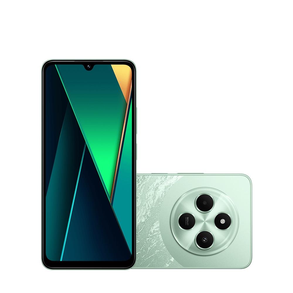 Smartphone Xiaomi Poco C75, 256GB, Tela 6.88", Câmeras 50MP, Verde, CX414PRE