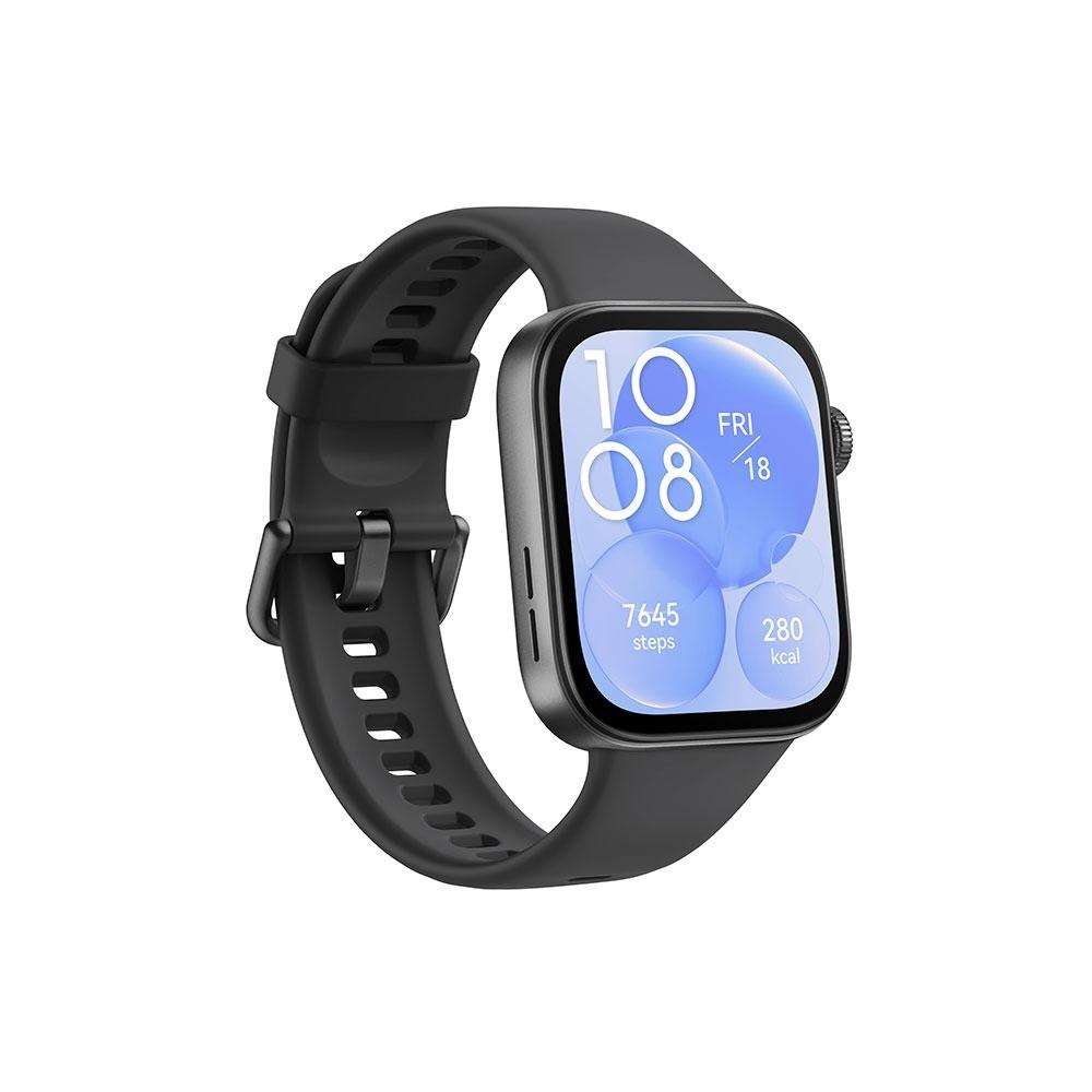 Smartwatch Huawei Watch Fit 3, Tela AMOLED 1,83", GPS, Preto