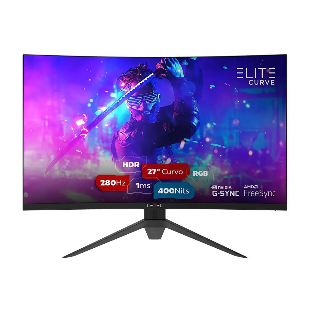 Monitor 27" Gamer Level Elite Curve W2717REC-V2, Full HD, 280Hz, 1ms, FreeSync Premium, G-Sync, HDR
