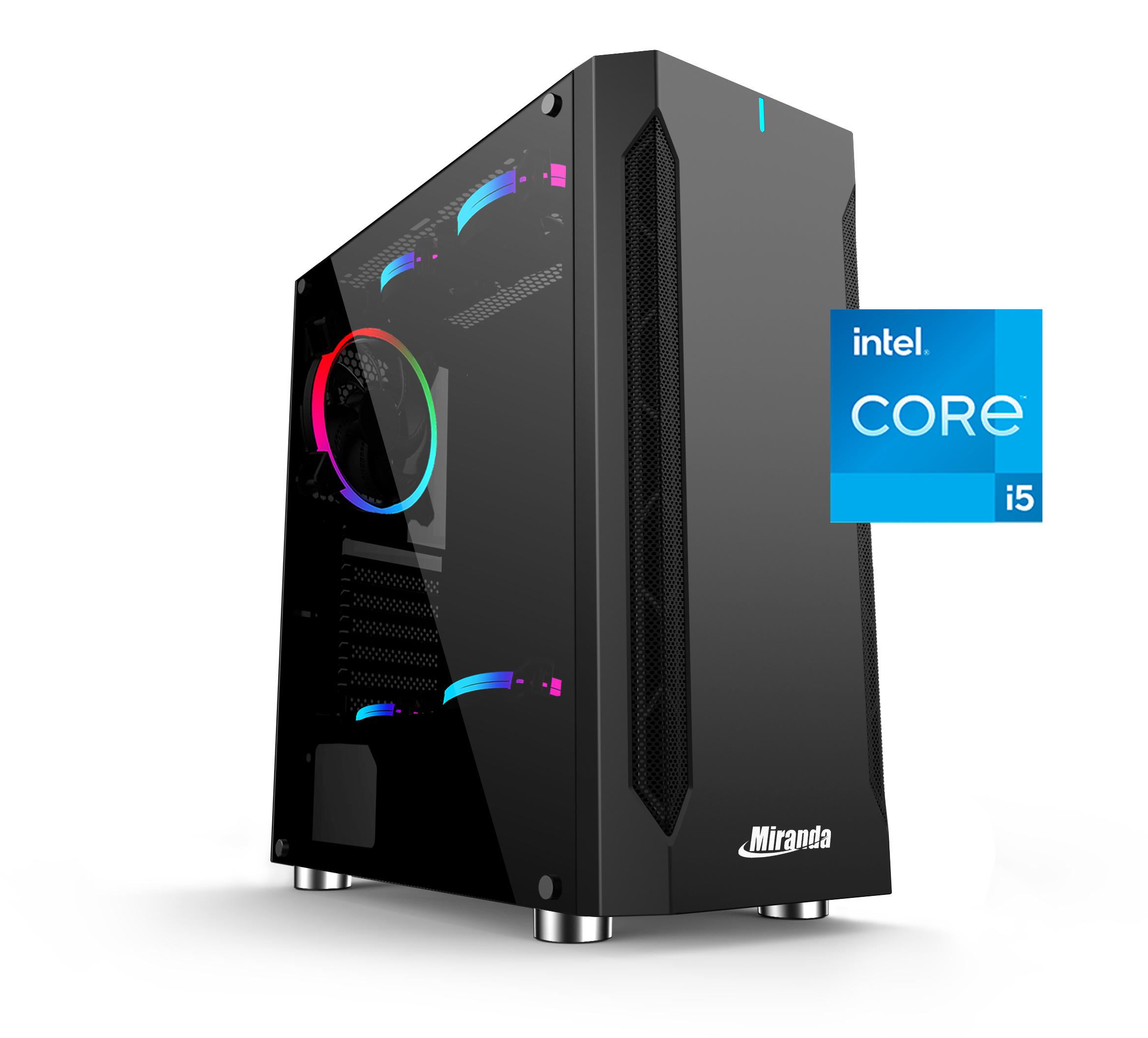 Computador Miranda Gamer Core i5-12400, Memória 32GB DDR4, SSD 512GB NVMe, Fonte 500W 80 Plus, Linux, LOGIN