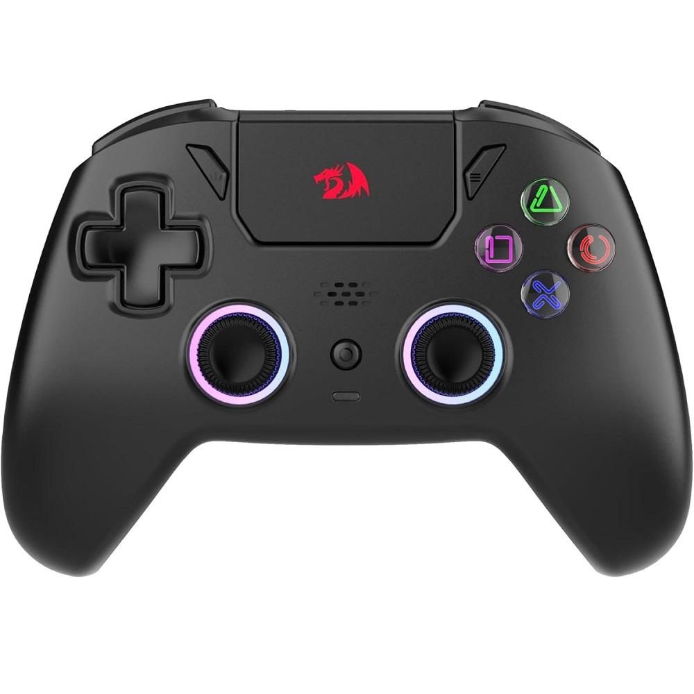 Controle Gamer Darkflame G820, Preto, Analógicos e Gatilhos Hall Effect com LEDs, REDRAGON