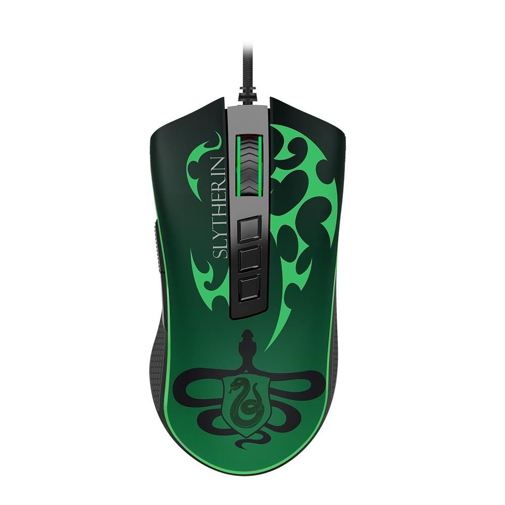 Mouse Gamer Harry Potter HP-711S, Slytherin Special Edition, RGB, 12.400 dpi, REDRAGON