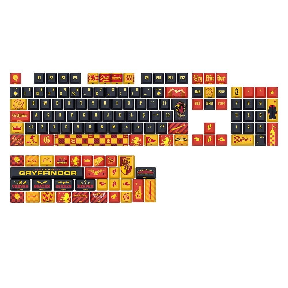 Keycap Gamer Harry Potter Hogwart’s Special Edition Griffyndor HP-944, REDRAGON