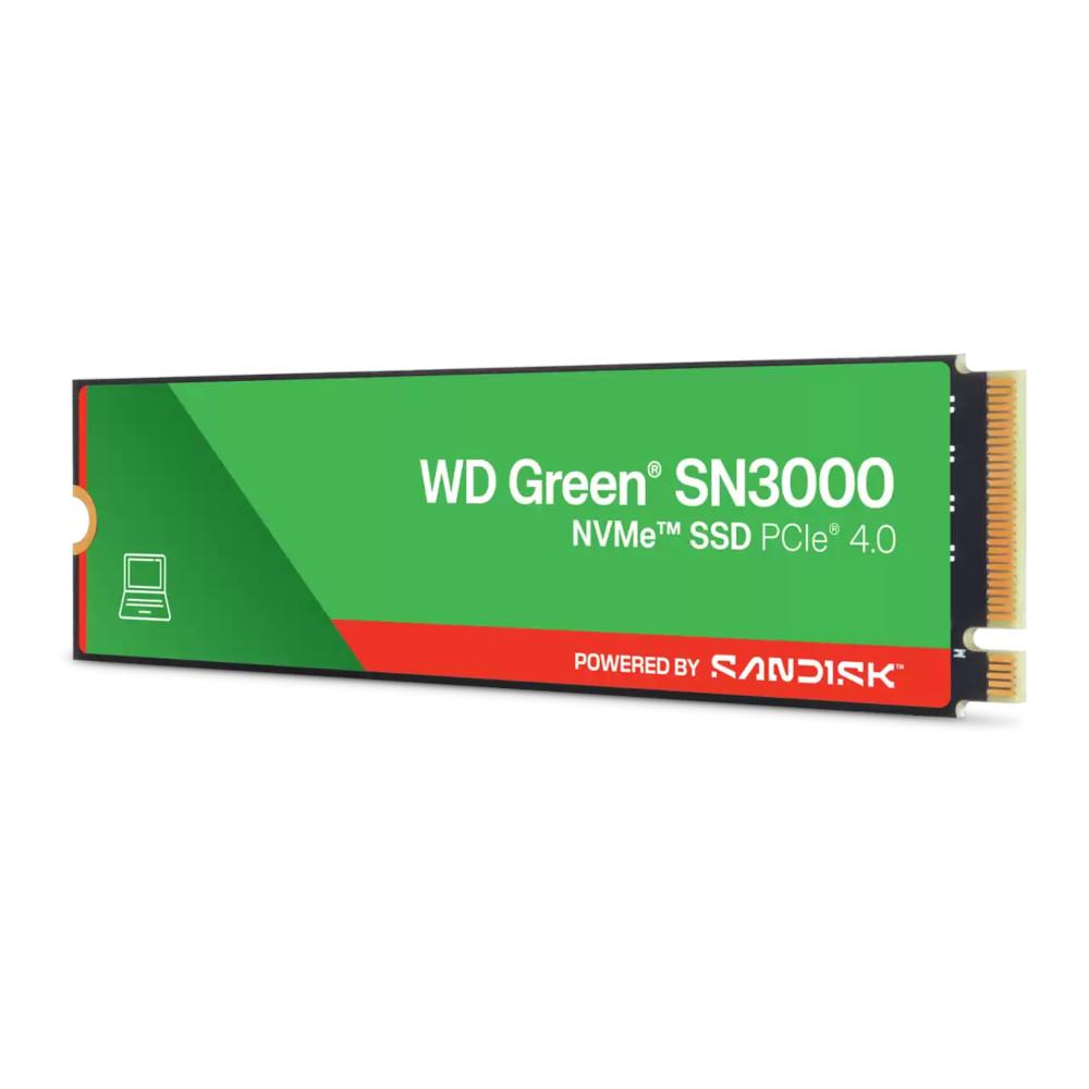 SSD 2TB M.2 2280 PCIe NVMe, WD Green SN3000, Leitura/Gravação 5000