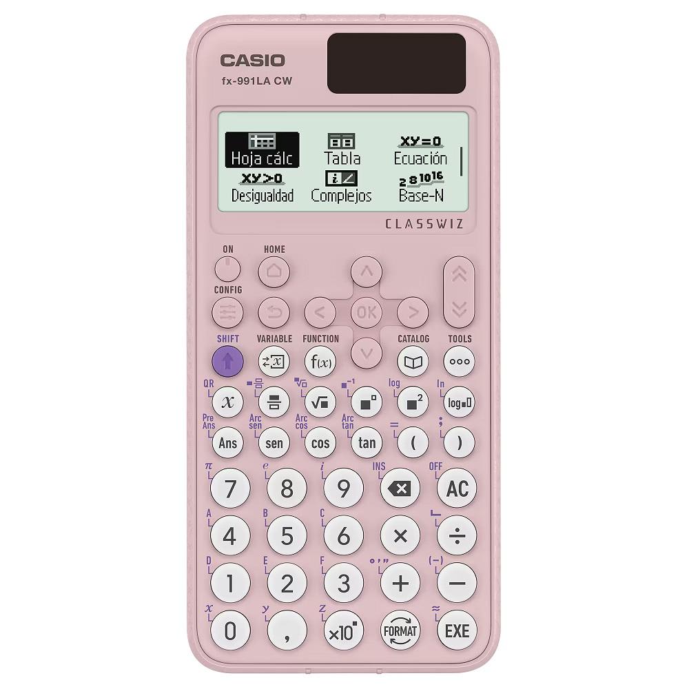 Calculadora Científica Class FX991LACW-PK, Rosa, Casio