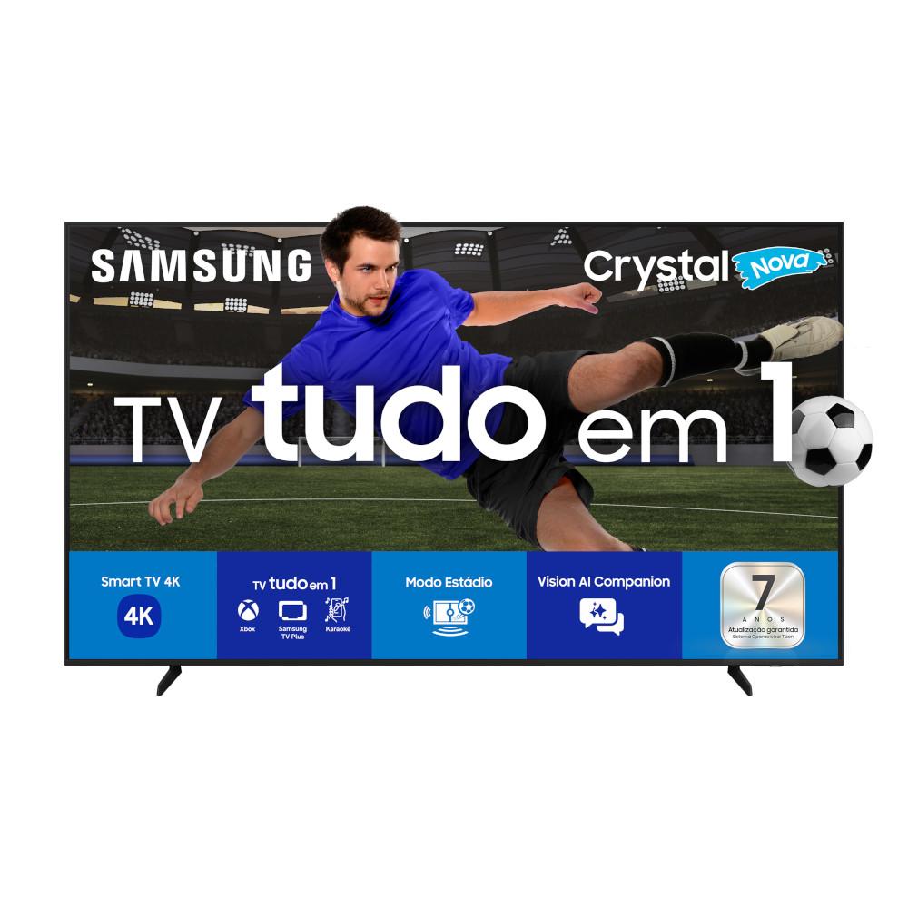 Smart TV 43" Samsung Crystal 4K UHD U8600F 2025, Processador Crystal 4K, HDR 10+, 4K Upscaling, Sistema Operacional Tizen, Samsung TV Plus e Gaming Hub, UN43U8600FGXZD