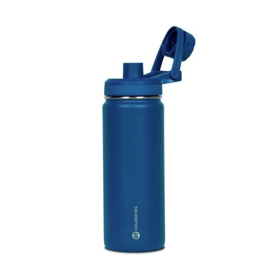 Garrafa Térmica GT Colors Inox 750ml, Azul-Marinho, 60047, GOLDENTEC