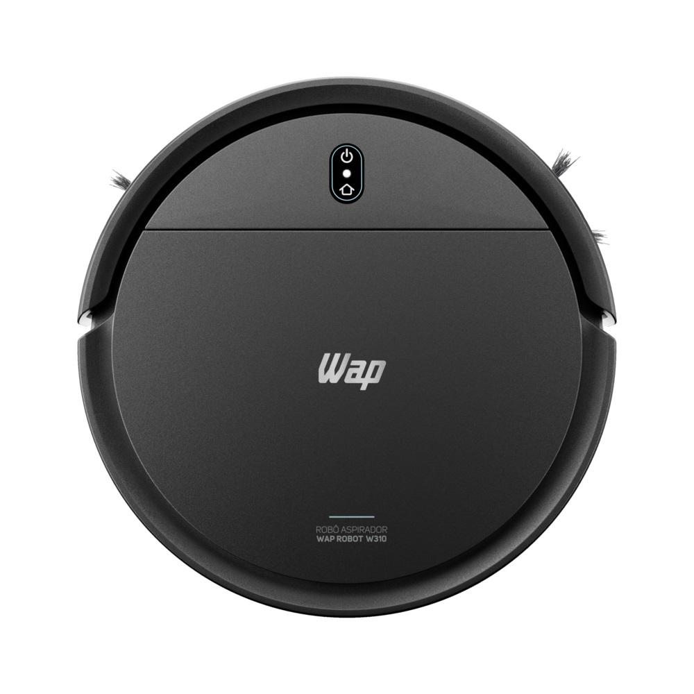 Aspirador Robô de Pó Robot W310, com base carregadora, Bivolt, Preto, WAP