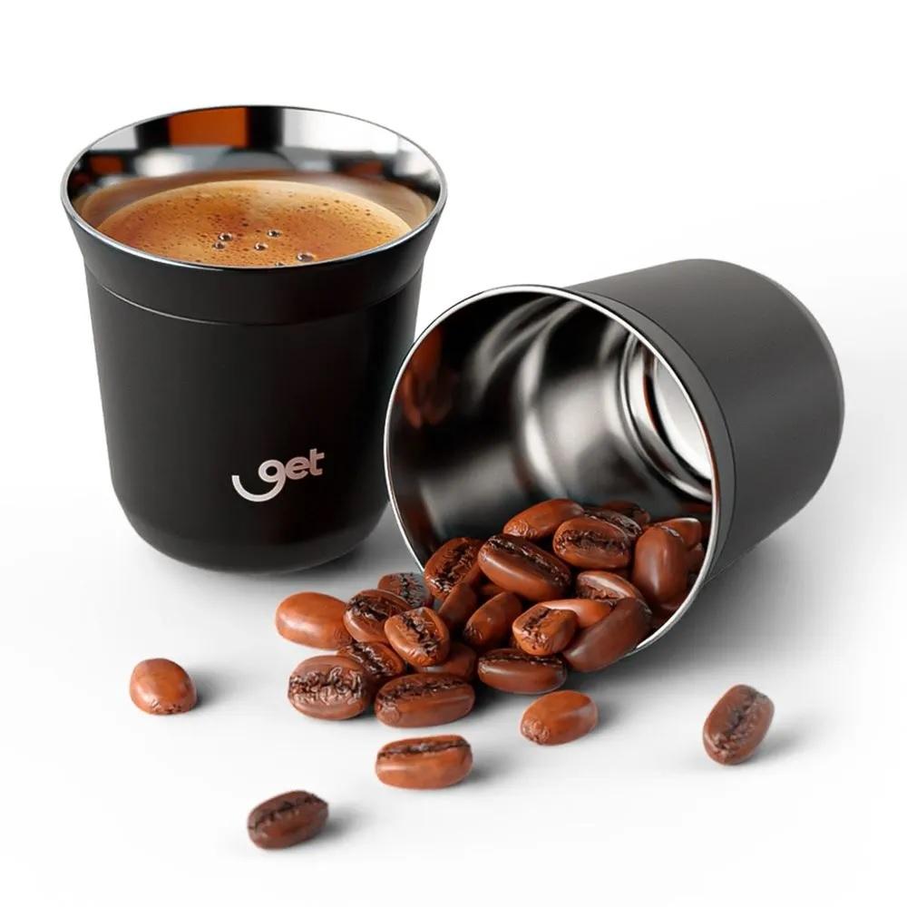 Copo Térmico Espresso Torra 150ml, Preto, 72401, GET