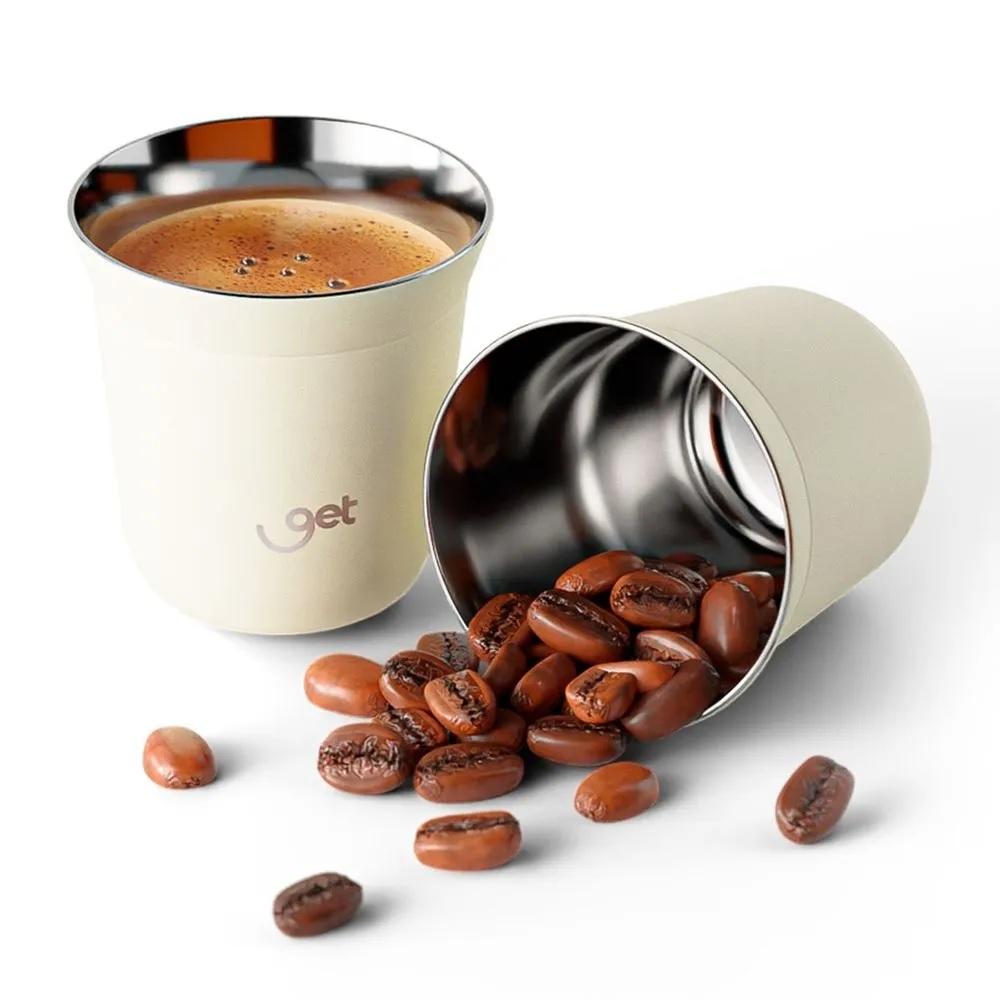 Copo Térmico Espresso Macchiato 150ml, Off White, 72403, GET