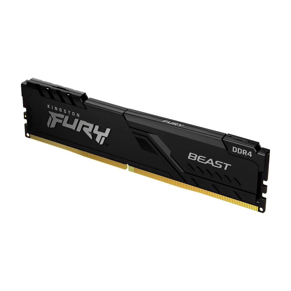 Memória 8GB DDR4 3200MHz, Kingston Fury Beast para Desktop/Gamers, KF432C16BB/8WP