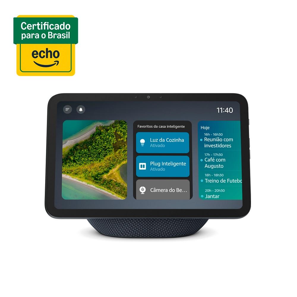 Echo Show 8 (Geração mais recente) - Com novo design, tela vibrante HD de 8,7", áudio espacial e Alexa, Cor Grafite, AMAZON