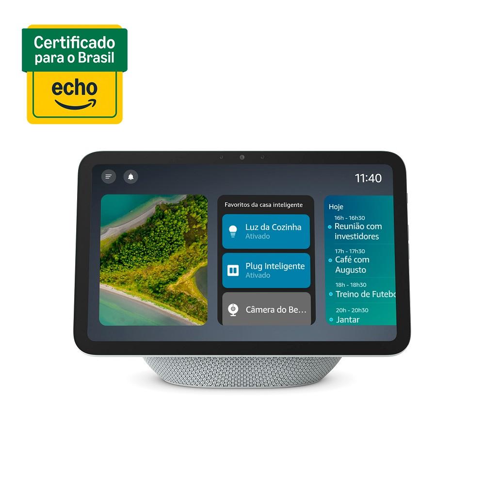 Echo Show 8 (Geração mais recente) - Com novo design, tela vibrante HD de 8,7", áudio espacial e Alexa, Cor Branca, AMAZON