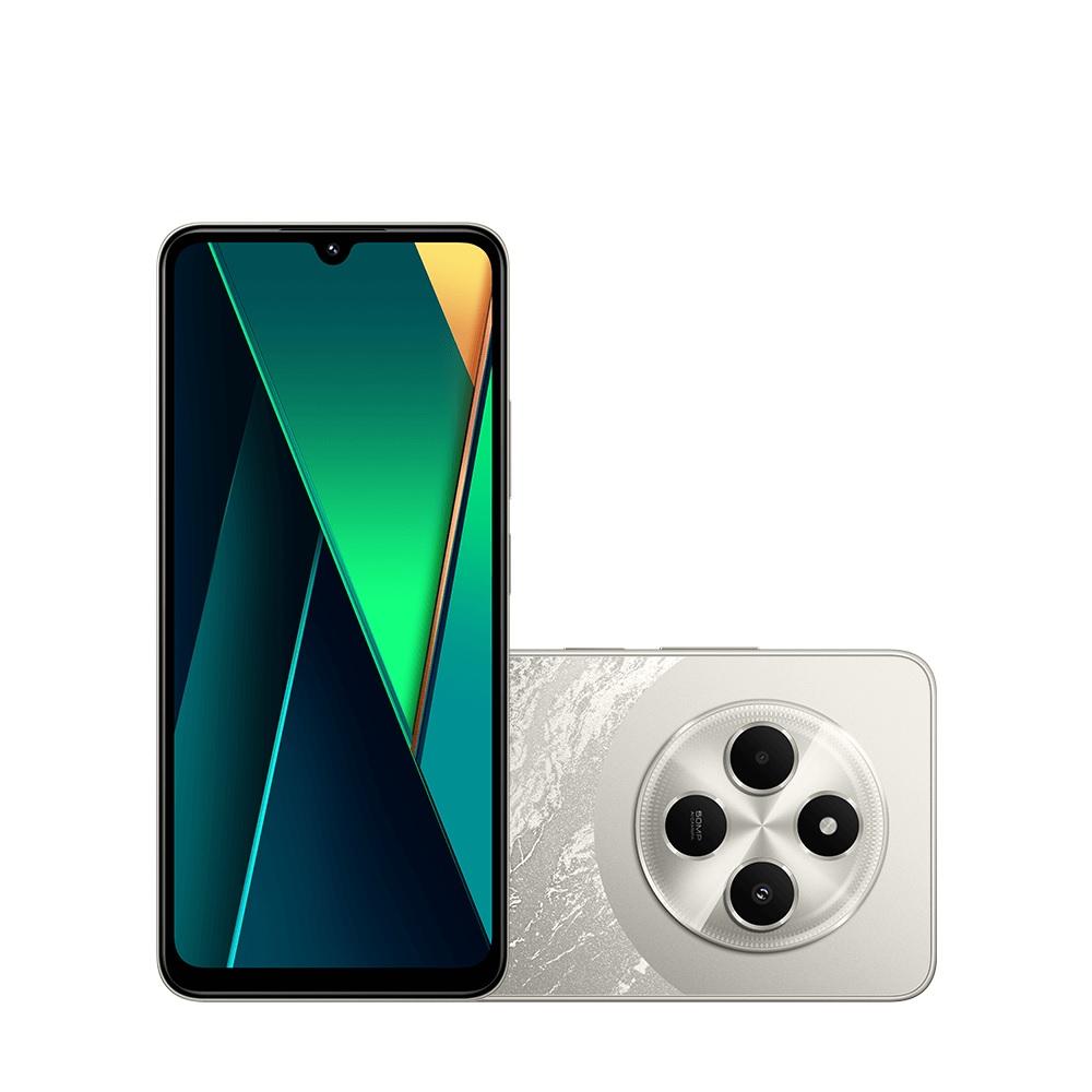 Smartphone Xiaomi Poco C75, 256GB, Tela 6.88", Câmeras 50MP, Dourado, CX414DRD