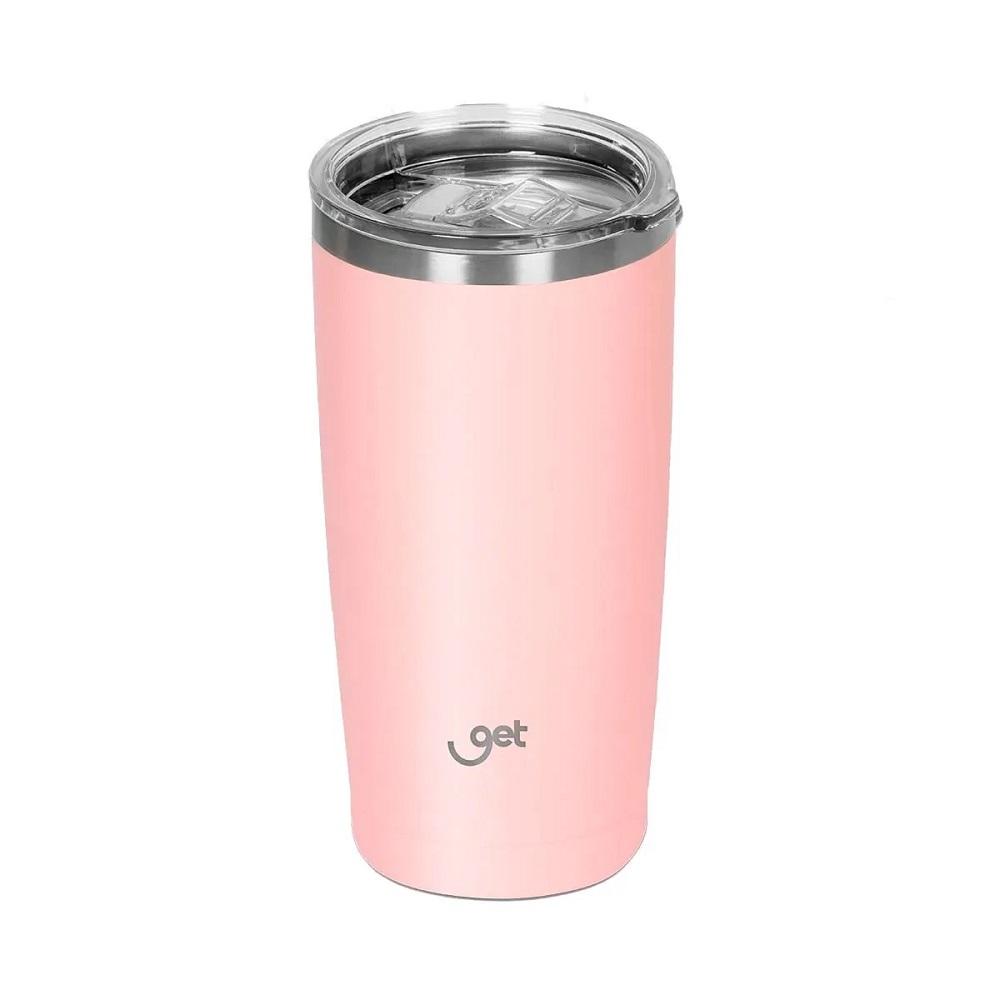 Copo Térmico Get Inox 600ml, Rosa Claro, 71952, GET