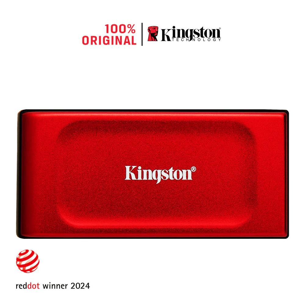SSD Externo 1TB USB-C 3.2, Kingston XS1000R RED, Leitura 1050MB/s; Gravação: 1000MB/s, SXS1000R/1000G