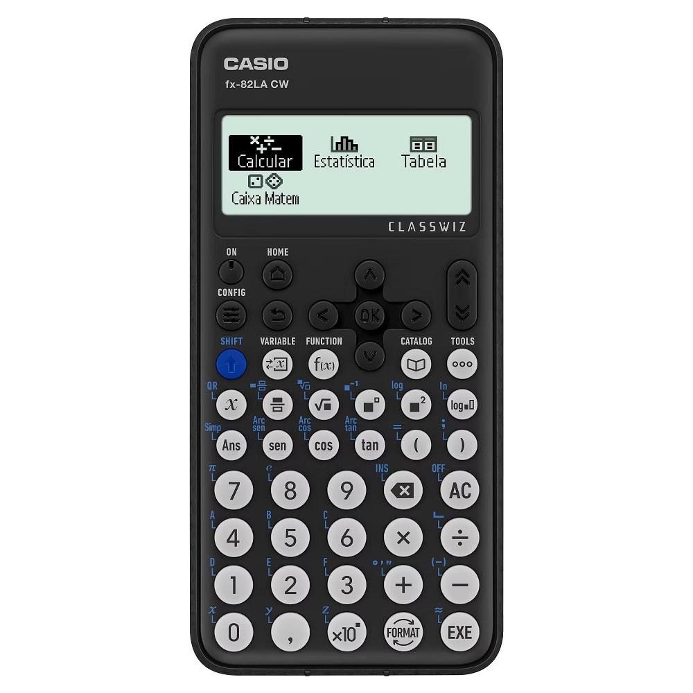 Calculadora Científica CLASSWIZ, Preta, 300 Funções, FX-82LACW-W-DT, CASIO