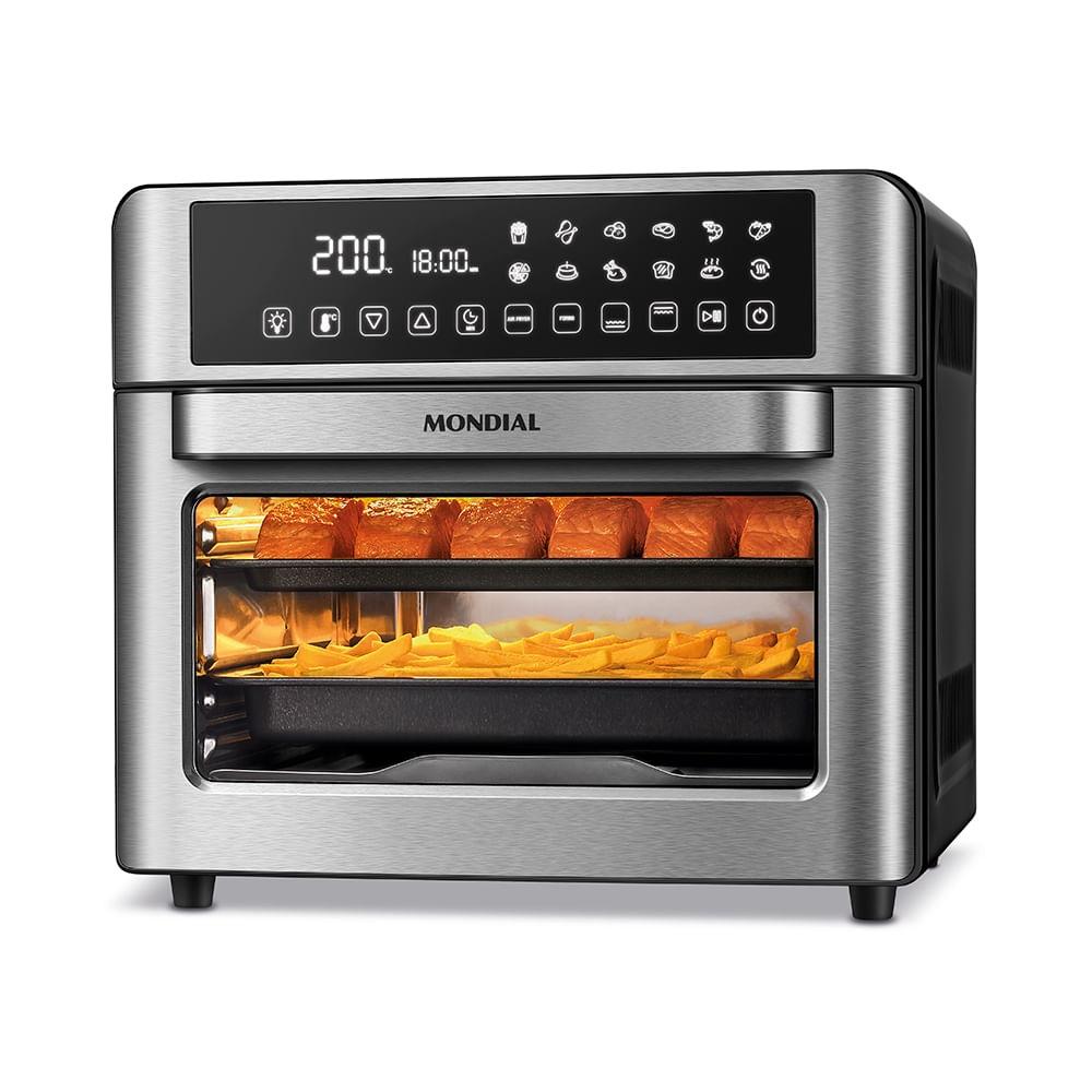 Fritadeira elétrica Air Fryer Oven Digital 25 litros, 2000W, 220V, Preta/Inox, 220V AFO-25L-BI, MONDIAL